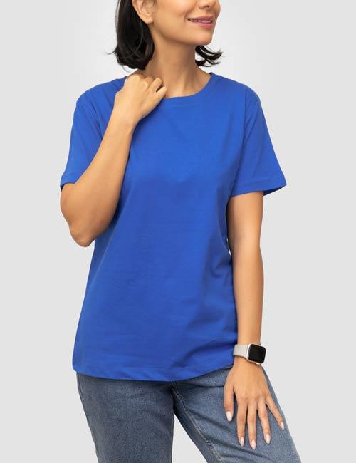 تیشرت زنانه بیسیک یقه گرد دایرا